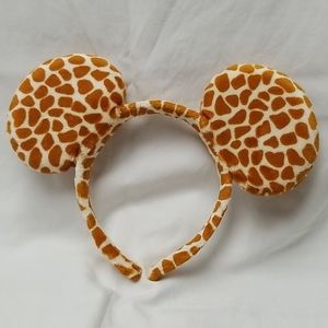 Disney Giraffe print Mickey Ears